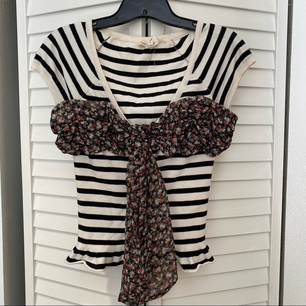 Moth by Anthropologie Short Sleeve Sweater Top